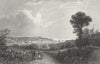 ISLE OF WIGHT. Cowes, Bartlett c1840 old antique vintage print picture