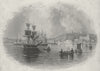 ISLE OF WIGHT. Cowes c1840 old antique vintage print picture
