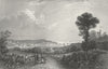 ISLE OF WIGHT. Cowes, Bartlett c1840 old antique vintage print picture