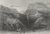 IOW. Blackgang Chine-Bartlett c1840 old antique vintage print picture