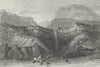 IOW. Blackgang Chine-Bartlett c1840 old antique vintage print picture