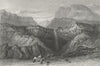 IOW. Blackgang Chine-Bartlett c1840 old antique vintage print picture
