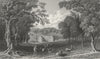 ISLE OF WIGHT. Appuldurcombe Pk Lord Yarborough's c1840 old antique print