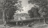 ISLE OF WIGHT. Appuldurcombe Pk Lord Yarborough's c1840 old antique print