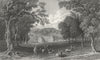 ISLE OF WIGHT. Appuldurcombe Pk Lord Yarborough's c1840 old antique print