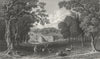 ISLE OF WIGHT. Appuldurcombe Pk Lord Yarborough's c1840 old antique print