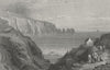 ISLE OF WIGHT. Alum Bay, Needles-Bartlett c1840 old antique print picture