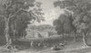 ISLE OF WIGHT. Appuldurcombe Pk Lord Yarborough's c1840 old antique print