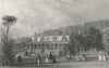 IOW. Sandrock Hotel c1840 old antique vintage print picture