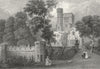 BUILDINGS. St Clare Lord Vernon-Bartlett c1840 old antique print picture