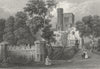 BUILDINGS. St Clare Lord Vernon-Bartlett c1840 old antique print picture