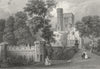 BUILDINGS. St Clare Lord Vernon-Bartlett c1840 old antique print picture