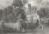 BUILDINGS. St Clare Lord Vernon-Bartlett c1840 old antique print picture