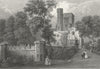 BUILDINGS. St Clare Lord Vernon-Bartlett c1840 old antique print picture