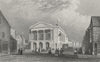 TOWNS. Town Hall, Newport c1840 old antique vintage print picture
