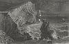 ISLE OF WIGHT. Watcombe Bay-Bartlett c1840 old antique vintage print picture