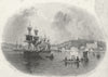 ISLE OF WIGHT. Cowes c1840 old antique vintage print picture