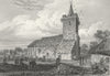 ISLE OF WIGHT. Niton Church c1840 old antique vintage print picture