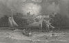 IOW. Norris Castle-Bartlett c1840 old antique vintage print picture