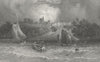 IOW. Norris Castle Lord George Seymour-Bartlett c1840 old antique print