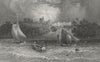 IOW. Norris Castle Lord George Seymour-Bartlett c1840 old antique print