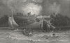 IOW. Norris Castle Lord George Seymour-Bartlett c1840 old antique print