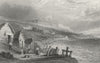 ISLE OF WIGHT. Puckaster Cove-Bartlett c1840 old antique vintage print picture