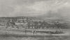 ISLE OF WIGHT. Ryde, west of the Pier c1840 old antique vintage print picture