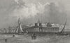 ISLE OF WIGHT. Ryde c1840 old antique vintage print picture