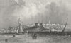ISLE OF WIGHT. Ryde c1840 old antique vintage print picture