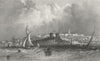 ISLE OF WIGHT. Ryde c1840 old antique vintage print picture