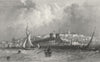 ISLE OF WIGHT. Ryde c1840 old antique vintage print picture