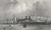 ISLE OF WIGHT. Ryde c1840 old antique vintage print picture