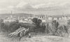 LEICS. Leicester, Leicestershire. DUGDALE c1840 old antique print picture