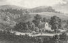 SHANKLIN. Church, Rd Undercliff. Isle Wight  1840 old antique print picture