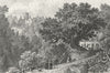 SHANKLIN. Chine, Isle Wight(Descent beach). Cottage 1843 old antique print