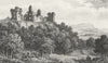 APPULDURCOMBE. Cooke's Castle ruin, Estate. ruins 1839 old antique print
