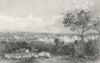 LEICS. Leicester 1836 old antique vintage print picture