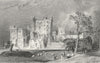 CASTLE ASHBY. Ashby zouch, Leics. Leics 1836 old antique vintage print picture