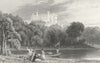 LEICS. Belvoir Castle, Leicestershire. Jones c1840 old antique print picture