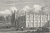 LEICS. Donnington Hall, Leicestershire. Jones 1829 old antique print picture