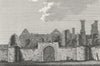 LEICS. Leicester Abbey. Jones 1787 old antique vintage print picture