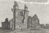 LEICS. Leicester Abbey. Jones 1787 old antique vintage print picture