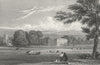 LEICS. Prestwold Hall, Leicestershire. Jones 1829 antique print picture