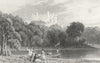 LEICS. Belvoir Castle, Leicestershire. Jones c1840 old antique print picture