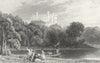 LEICS. Belvoir Castle, Leicestershire. Jones c1840 old antique print picture