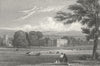 LEICS. Prestwold Hall, Leicestershire. Jones 1829 antique print picture