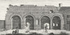 LEICS. Roman building Temple of Janus, Leicester 1829 old antique print