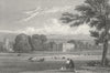 LEICS. Prestwold Hall, Leicestershire. Jones 1829 antique print picture