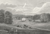 LEICS. Baggrave Hall, Leicestershire. Jones 1829 old antique print picture